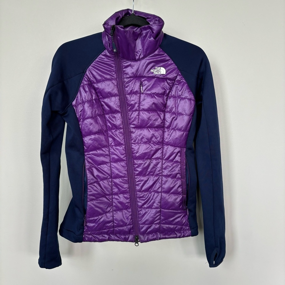 The North Face Purple and Blue Puffer Jacket
